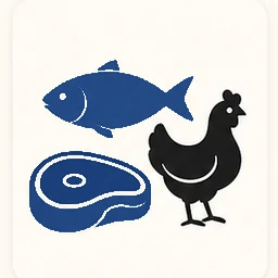 Seafood, Chicken and Meat icon