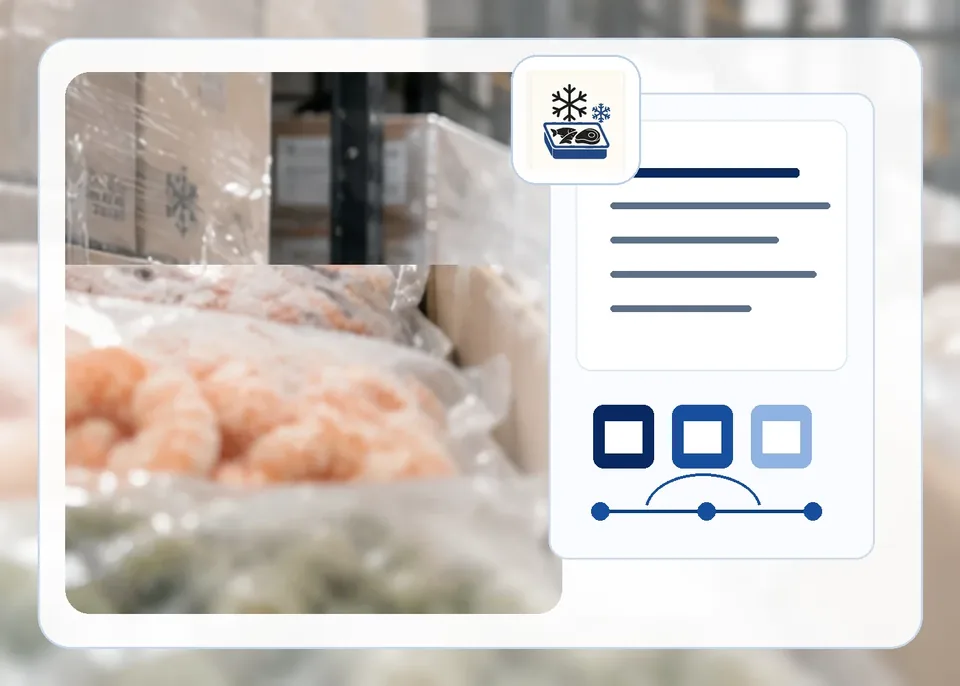 Frozen-food specifications and cold-chain planning